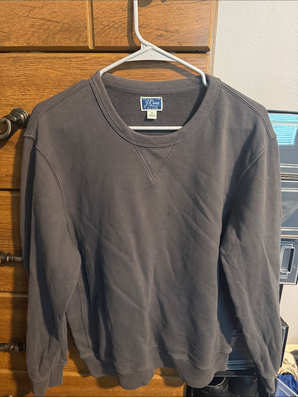 J. Crew Men's Crewneck Sweatshirt - Charcoal
